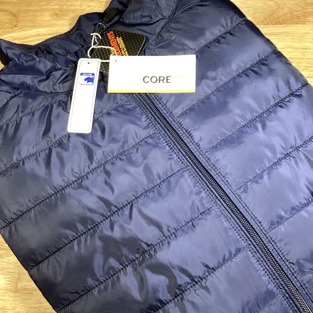 Men's  Core365 Big & Tall Men's Quilted Insulated Puffer Vest Navy Blue 5XL